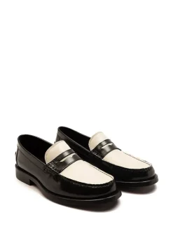Off The Hook White Monro Loafer Formal Casual Slip-On Leather Shoes