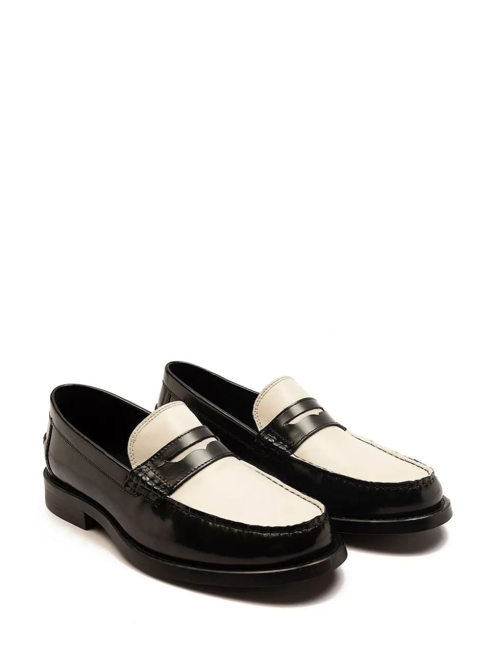 Off The Hook White Monro Loafer Formal Casual Slip-On Leather Shoes