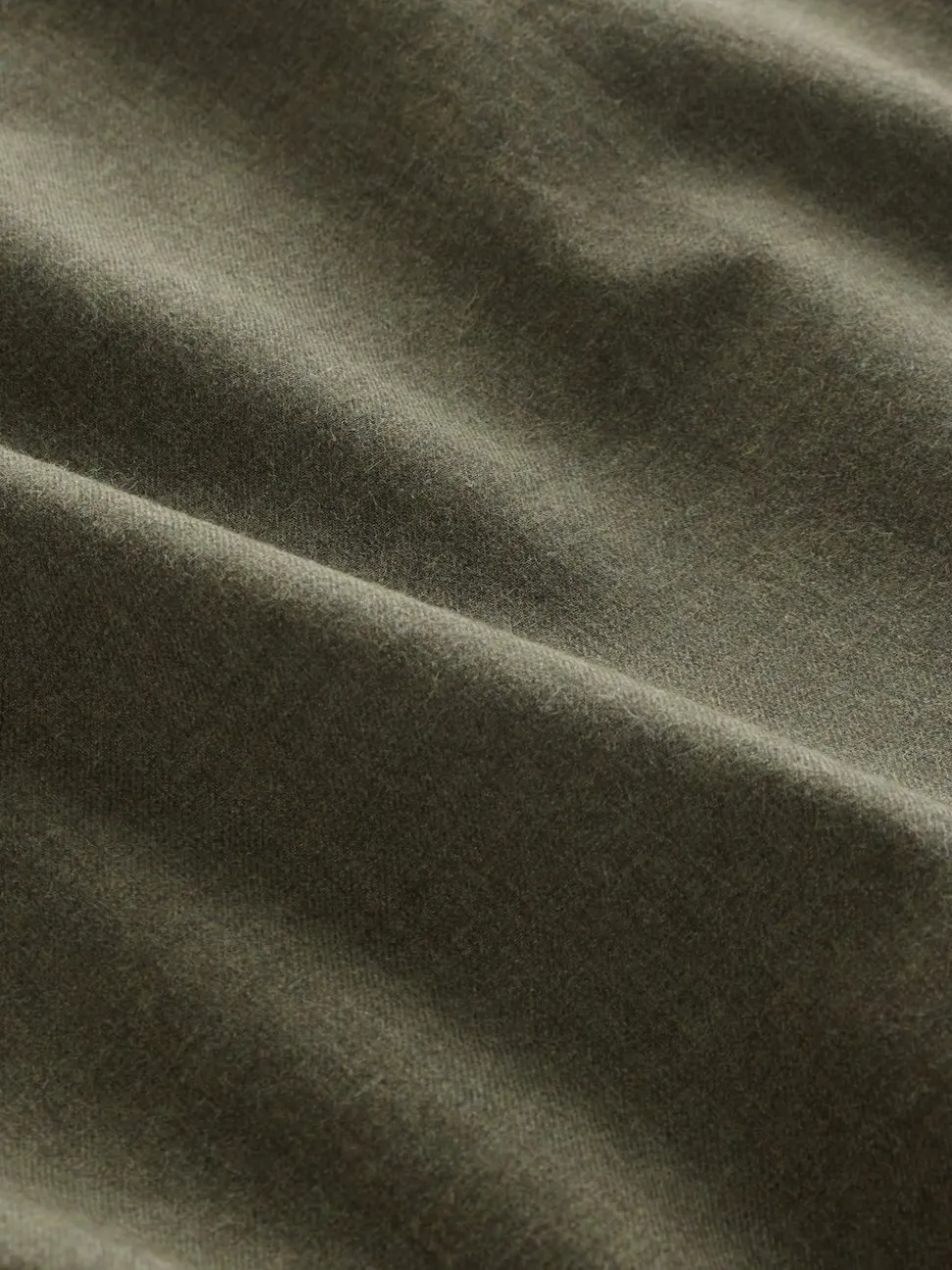Olive Green Long Sleeve Soft Touch Smart Shirt