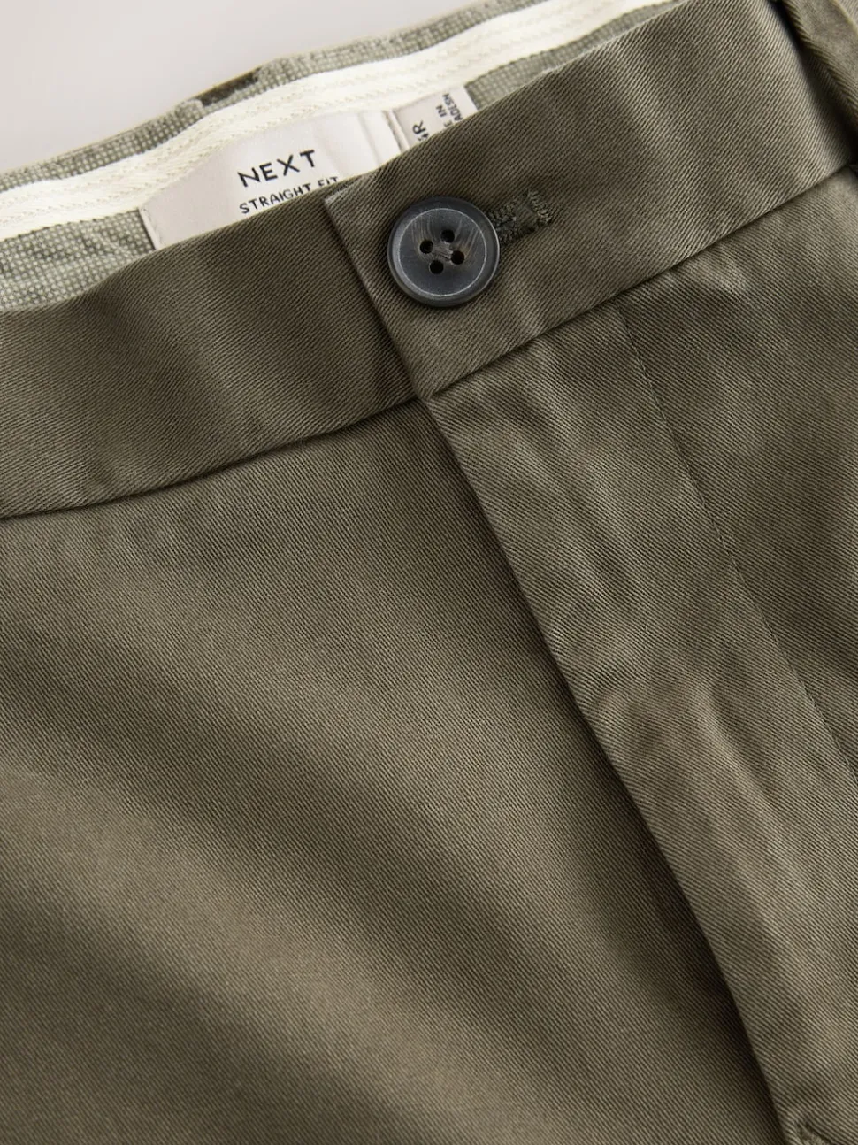 Olive Green Slim Fit Stretch Chinos Trousers