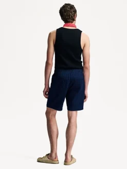 Oliver Spencer Blue Osborne Drawstring Faye Shorts