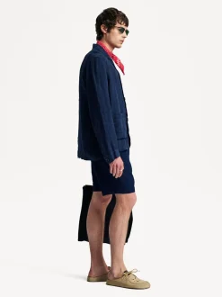 Oliver Spencer Blue Osborne Drawstring Faye Shorts