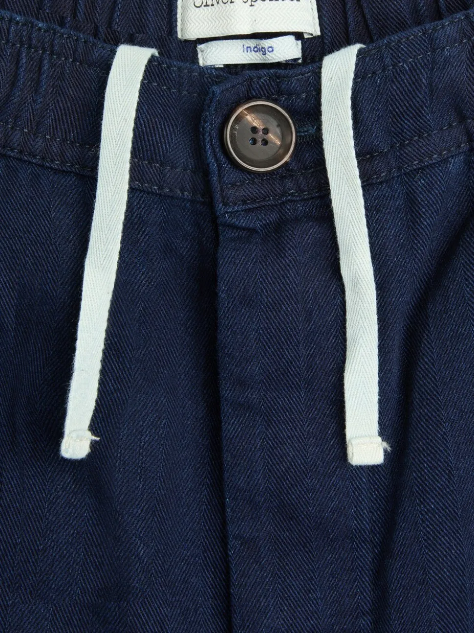 Oliver Spencer Blue Osborne Drawstring Faye Shorts