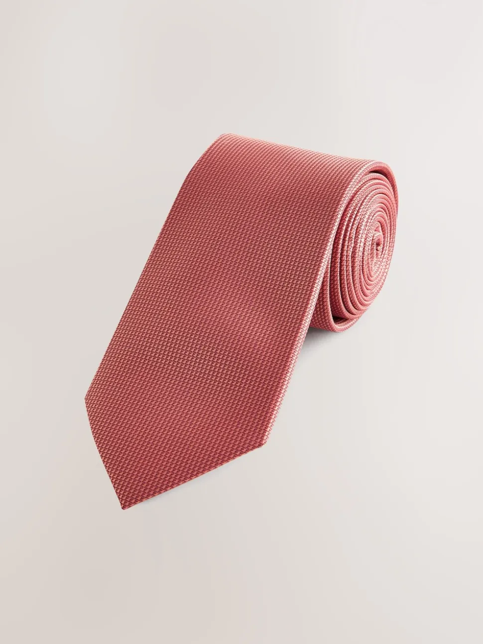 Orange Slim Textured Tie