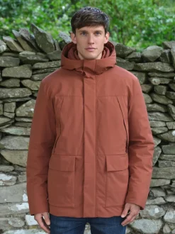 Orange ThermoGen Parka Jacket with Borg Lining