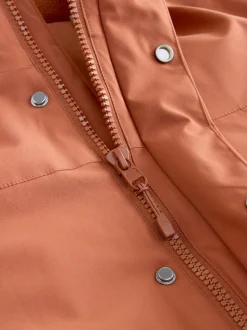 Orange ThermoGen Parka Jacket with Borg Lining
