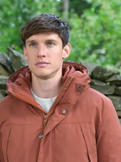 Orange ThermoGen Parka Jacket with Borg Lining