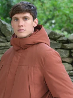 Orange ThermoGen Parka Jacket with Borg Lining