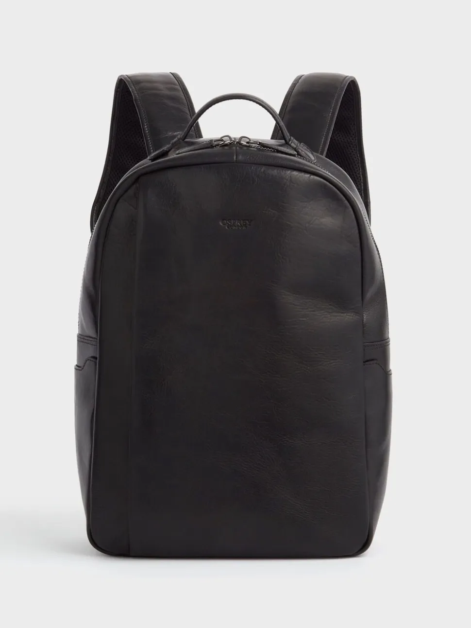 Osprey London Black Carter Saddle Leather Backpack