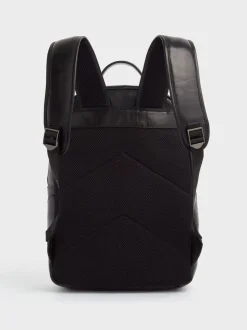 Osprey London Black Carter Saddle Leather Backpack
