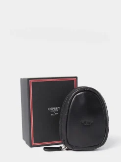 Osprey London Black Leather Charger Pouch