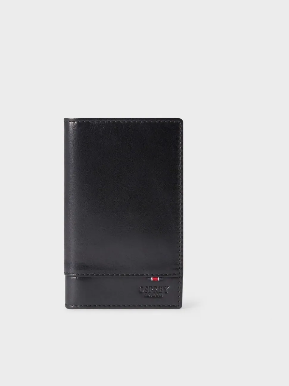 Osprey London Black Leather Micro Leather Dress Wallet