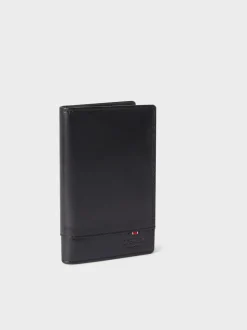 Osprey London Black Leather Micro Leather Dress Wallet