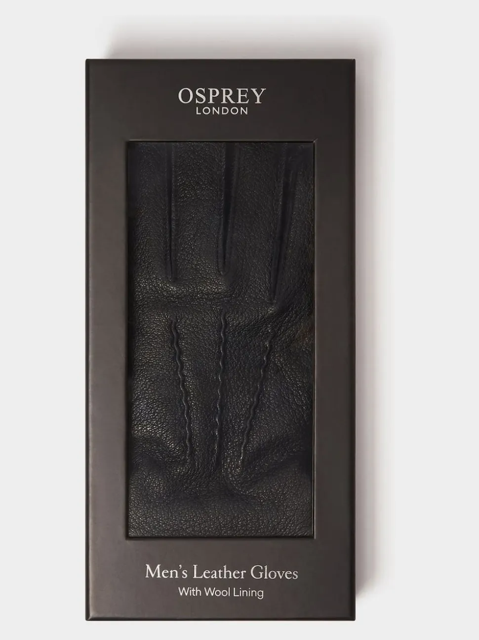 Osprey London Black The Alfie Leather Gloves