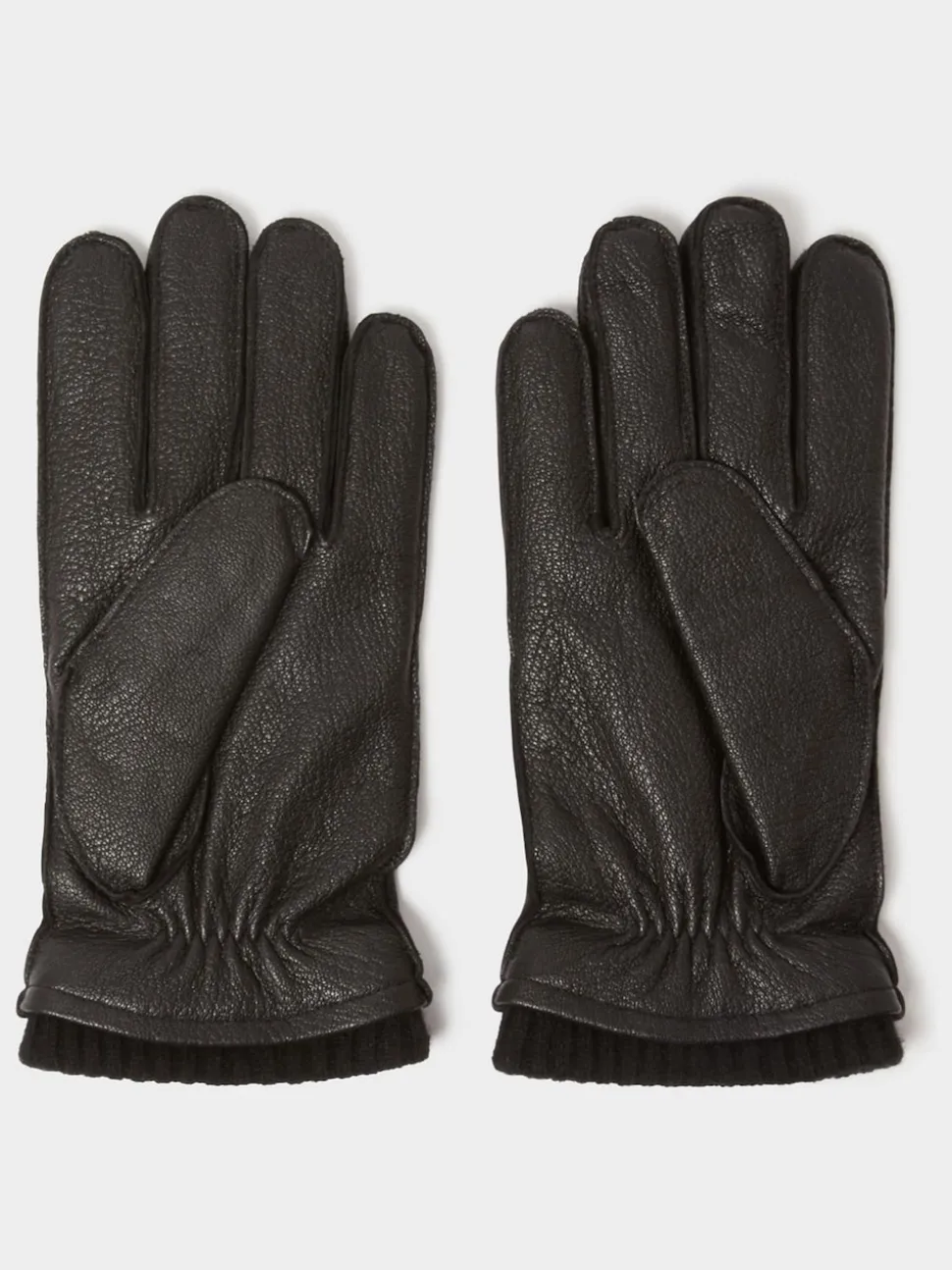 Osprey London Black The Alfie Leather Gloves