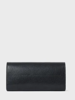 Osprey London Black The Compass Leather Glasses Case