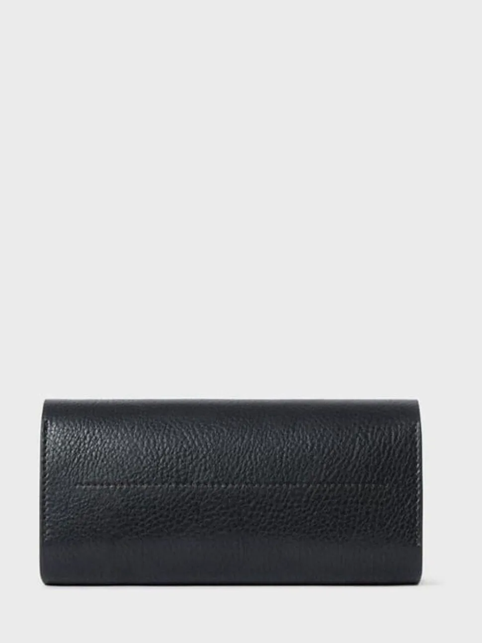 Osprey London Black The Compass Leather Glasses Case