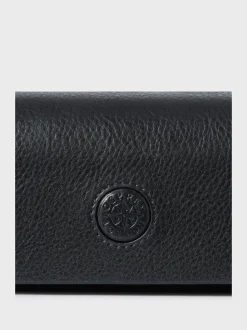 Osprey London Black The Compass Leather Glasses Case