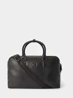 Osprey London Black The Compass Leather Weekender Bag