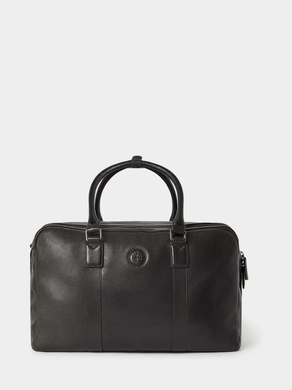 Osprey London Black The Compass Leather Weekender Bag
