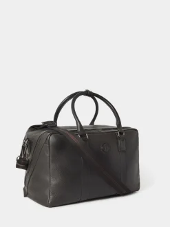 Osprey London Black The Compass Leather Weekender Bag