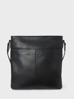 Osprey London Black The Compass Leather Cross-Body Bag