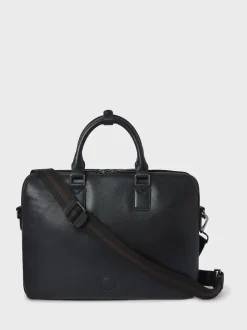 Osprey London Black The Compass Leather Laptop Bag