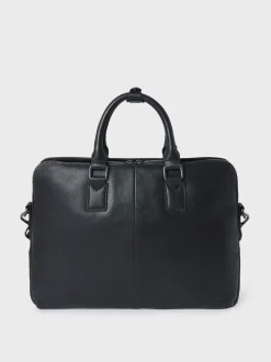 Osprey London Black The Compass Leather Laptop Bag