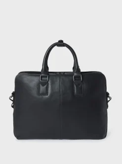 Osprey London Black The Compass Leather Laptop Bag