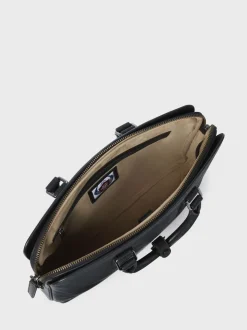 Osprey London Black The Compass Leather Laptop Bag