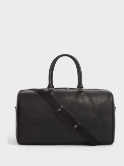 Osprey London Black The Carter Leather Weekend Holdall Bag
