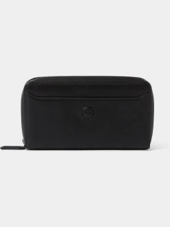 Osprey London Black The Compass Leather Travel Wallet