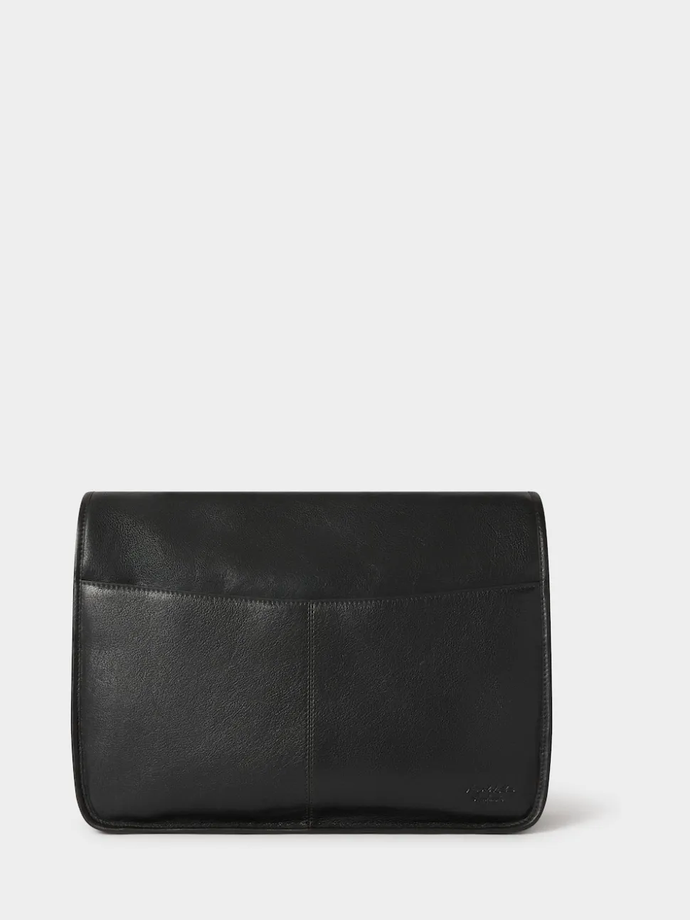 Osprey London Black The Compass Leather Saddle Bag