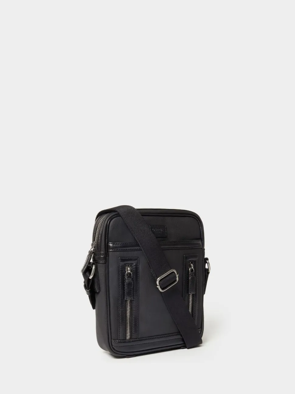 Osprey London Black The Frontline Waxed Canvas & Leather Messenger Bag