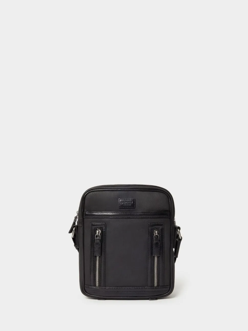 Osprey London Black The Frontline Waxed Canvas & Leather Messenger Bag