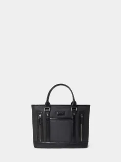 Osprey London Black The Frontline Small Waxed Canvas & Leather Workbag
