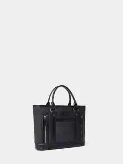 Osprey London Black The Frontline Small Waxed Canvas & Leather Workbag