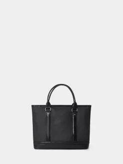Osprey London Black The Frontline Small Waxed Canvas & Leather Workbag