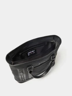 Osprey London Black The Frontline Small Waxed Canvas & Leather Workbag