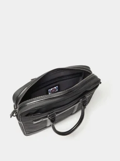 Osprey London Black The Frontline Waxed Canvas & Leather Laptop Bag