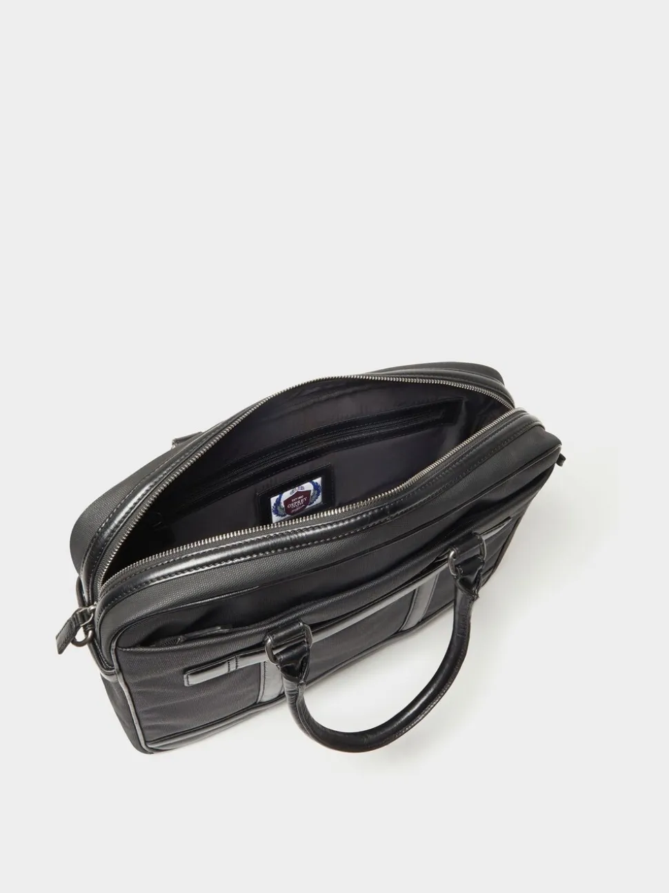 Osprey London Black The Frontline Waxed Canvas & Leather Laptop Bag