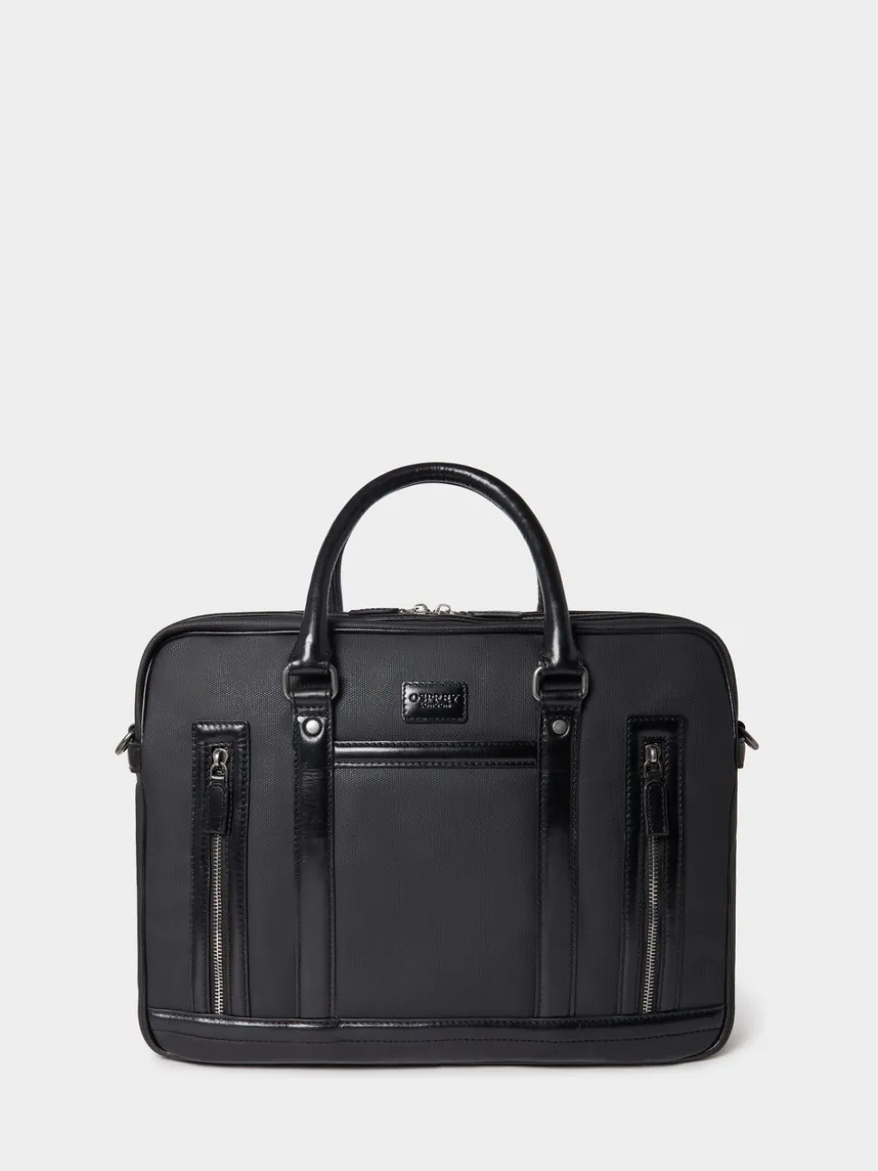 Osprey London Black The Frontline Waxed Canvas & Leather Laptop Bag