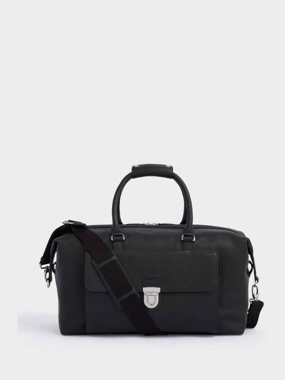 Osprey London Black The Forest Leather Weekender Bag