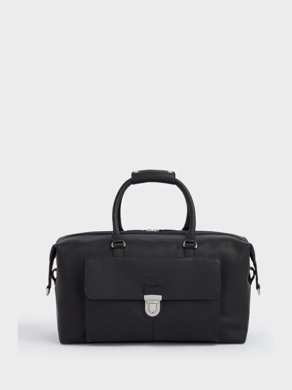 Osprey London Black The Forest Leather Weekender Bag