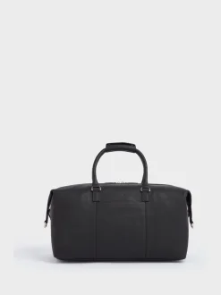 Osprey London Black The Forest Leather Weekender Bag