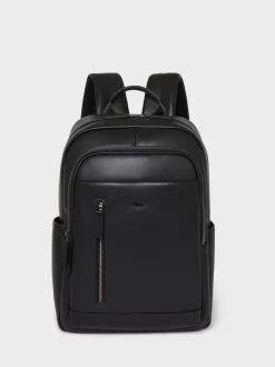 OSPREY LONDON Black The Hudson Leather Backpack