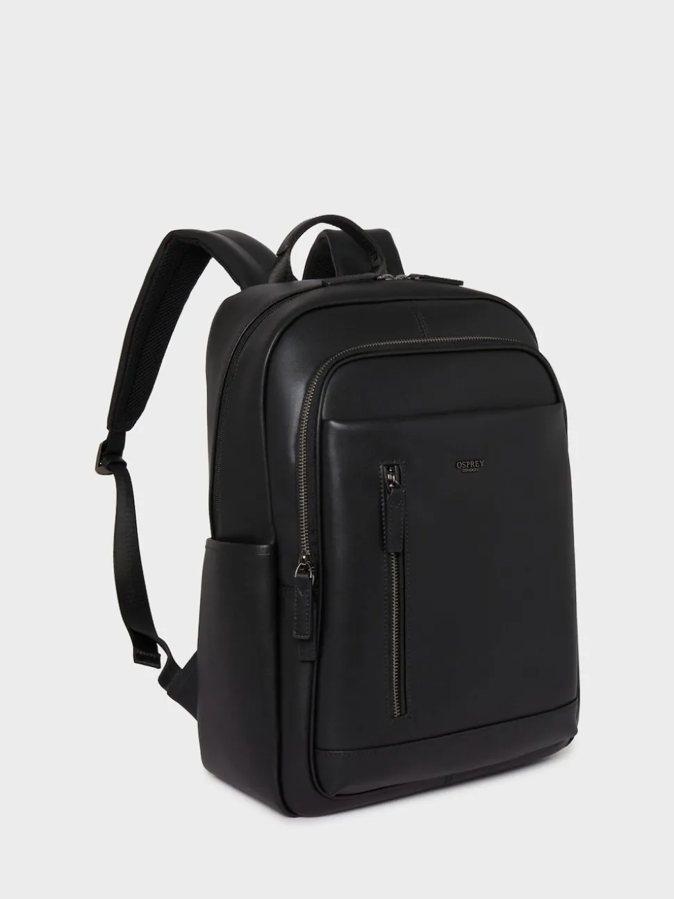 OSPREY LONDON Black The Hudson Leather Backpack