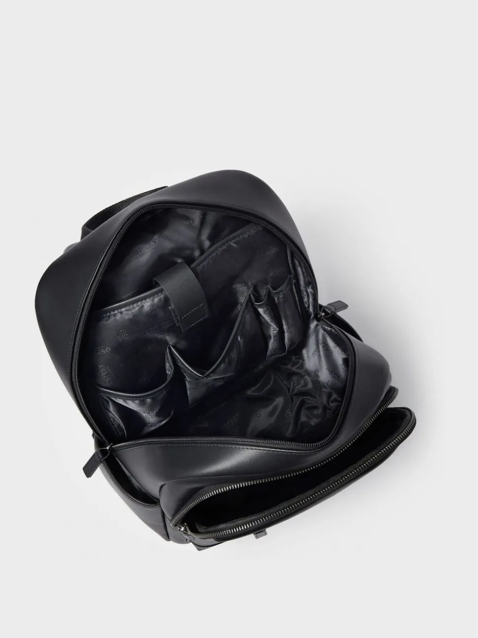 OSPREY LONDON Black The Hudson Leather Backpack