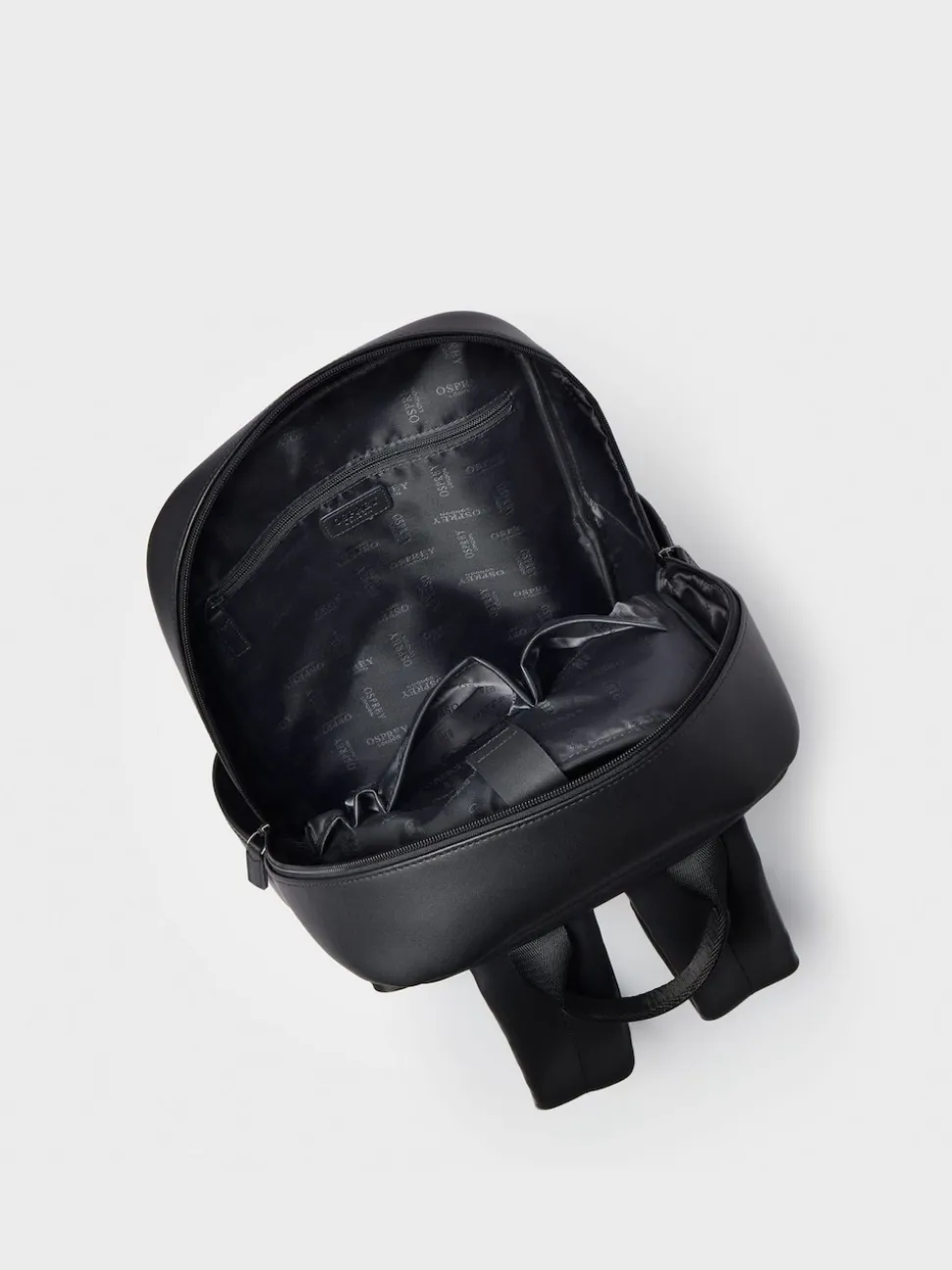 OSPREY LONDON Black The Hudson Leather Backpack