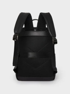 OSPREY LONDON Black The Hudson Leather Backpack